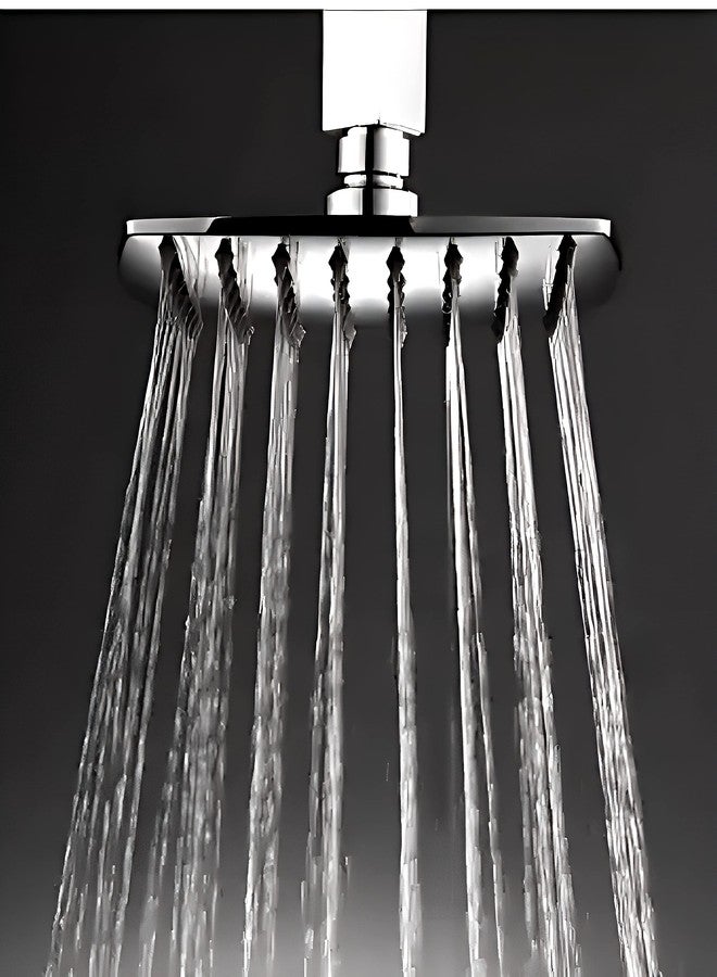 CARNIVAL 6x6 Curve 304 Stainless Steel Overhead Shower Without Arm | Square Shower Head For Bathroom, Adjustable angles, Anti Clogging Nozzles, Chrome Finish (6x6) - Image 2